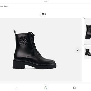 Tory Burch perfect black lug sole bootie